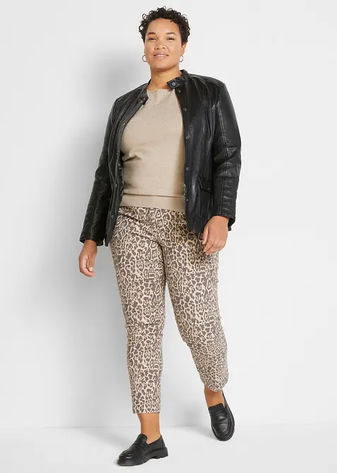 Skinnjakke i lammenappa, bonprix