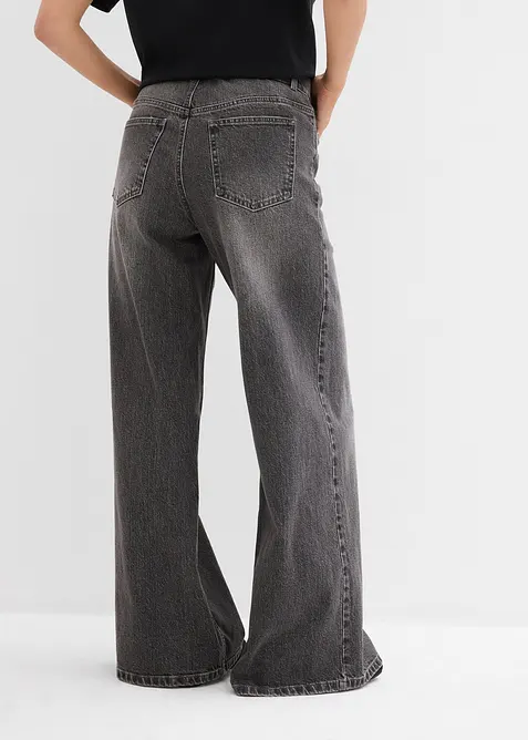 Wide Leg-jeans Mid Waist, bonprix