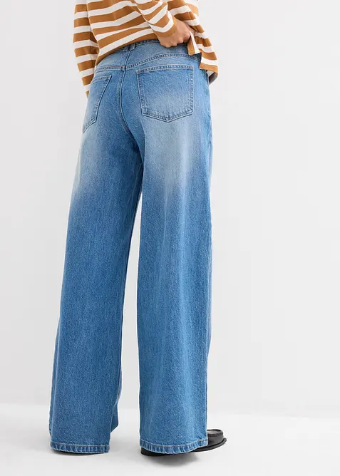 Wide Leg-jeans Mid Waist, bonprix