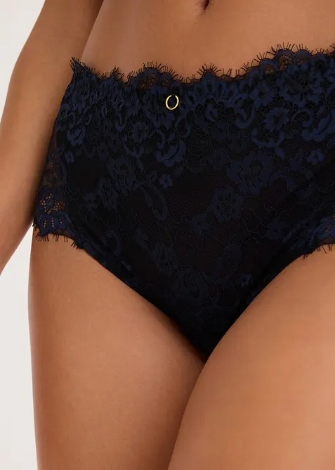 Nydelig blondetruse med h&oslash;y midje, bonprix