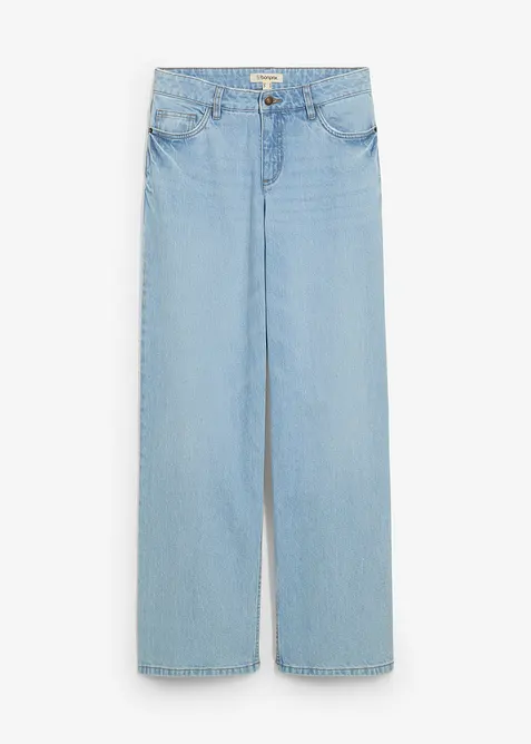 Wide leg-jeans, Mid Waist, bonprix