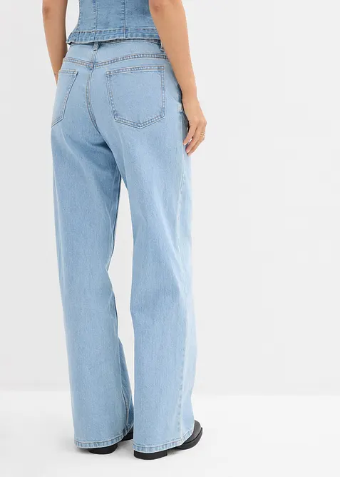 Wide leg-jeans, Mid Waist, bonprix