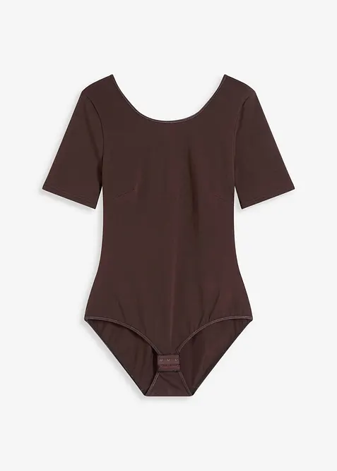 Kortermet body med bomull, bonprix