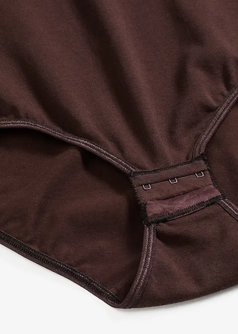Kortermet body med bomull, bonprix