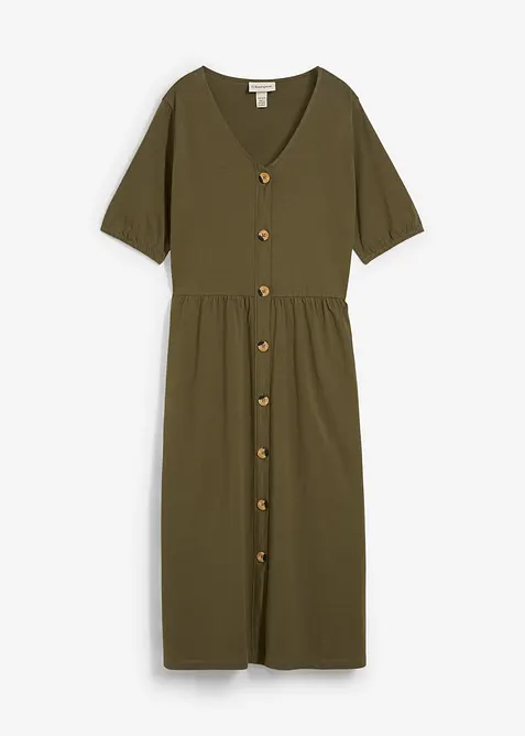 Midikjole i 100% bomull, bonprix