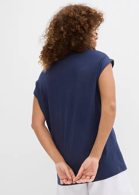 Lang topp i 100% &oslash;kologisk bomull (2-pack), bonprix