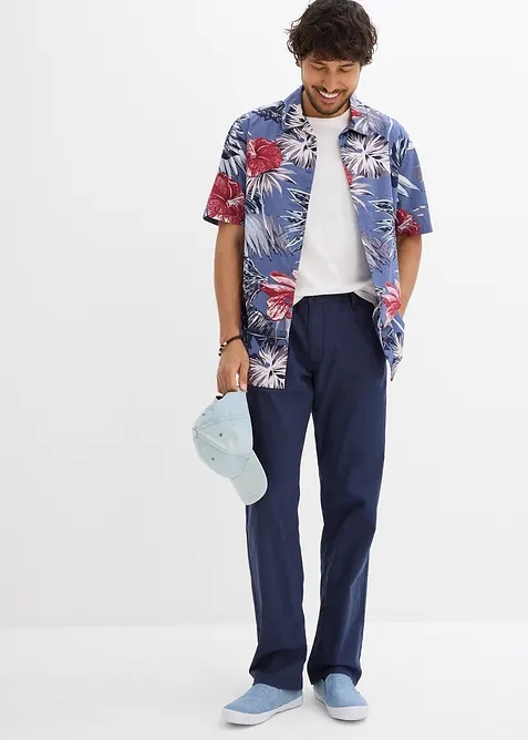 Kortermet skjorte i 100% bomull, bonprix