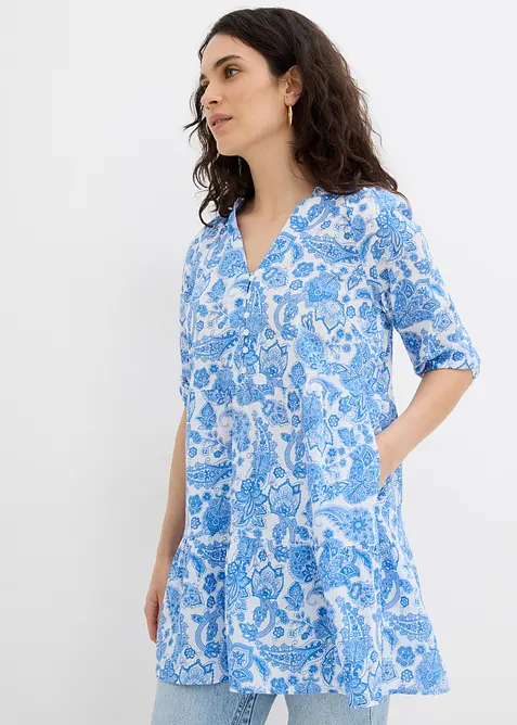 Lang tunika i 100% bomull, bonprix