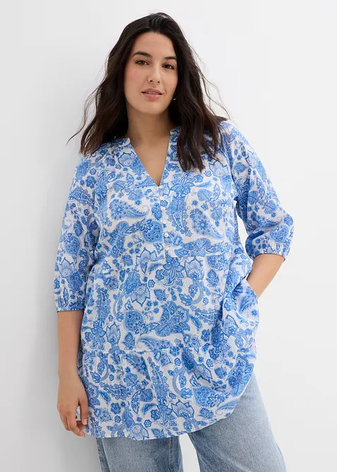 Lang tunika i 100% bomull, bonprix