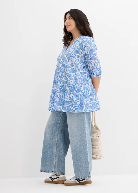 Lang tunika i 100% bomull, bonprix