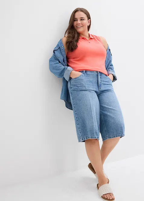 Polotopp i 100% økologisk bomull, bonprix