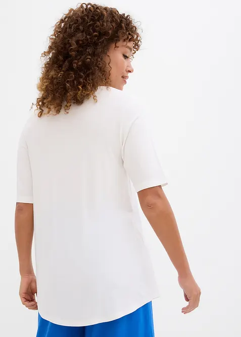 Lang topp i myk viskose, bonprix