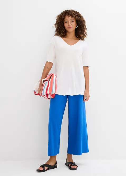 Lang topp i myk viskose, bonprix