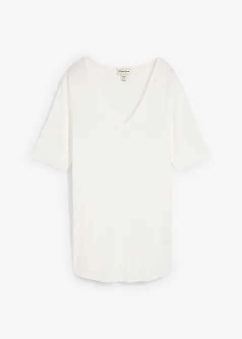 Lang topp i myk viskose, bonprix