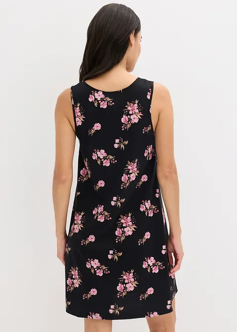 Kort nattkjole i myk viskosemiks, bonprix