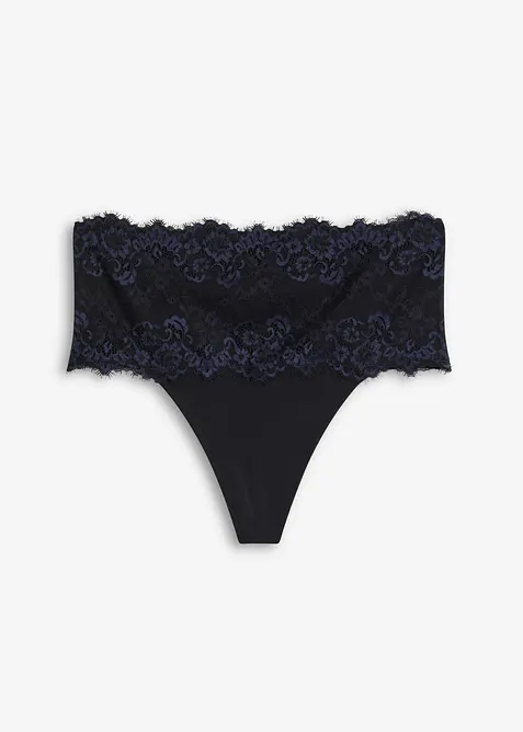 Shape-stringtruse med blonder, middels formende, bonprix