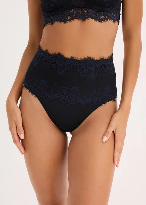 Shape-stringtruse med blonder, middels formende, bonprix