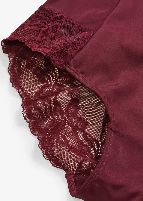 Highwaist shape-truse med blonder, sterkt formende, bonprix