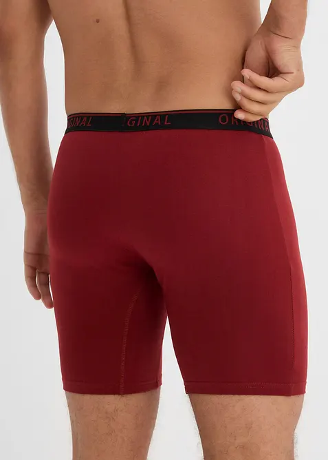 Boksershorts med bomull og lange ben (2-pack), bonprix