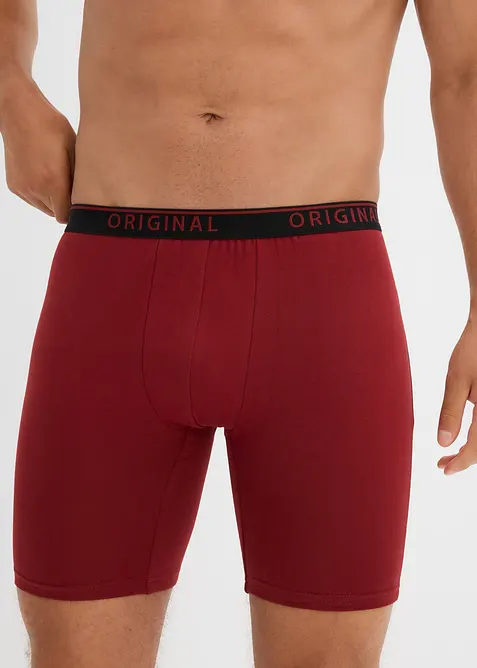 Boksershorts med bomull og lange ben (2-pack), bonprix