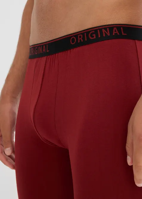Boksershorts med bomull og lange ben (2-pack), bonprix