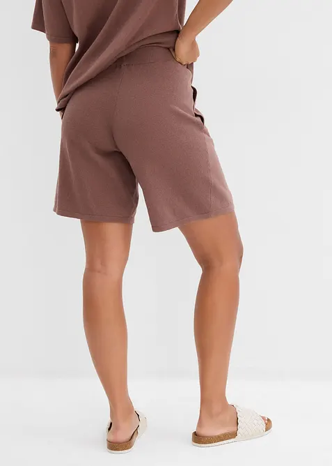 Slip on-shorts i finstrikk, bonprix