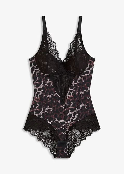 Body med integrert, vattert BH, bonprix