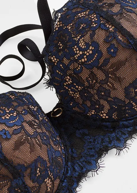 Balconette-BH i delikat Eyelash-blondemateriale, bonprix