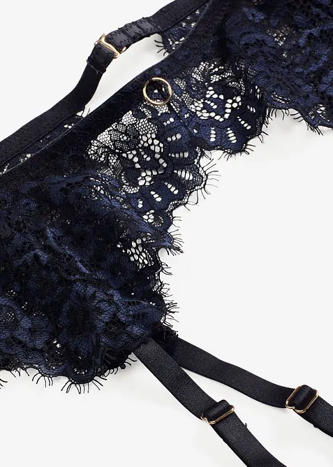 Strømpeholder i delikat Eyelash-blondemateriale, bonprix