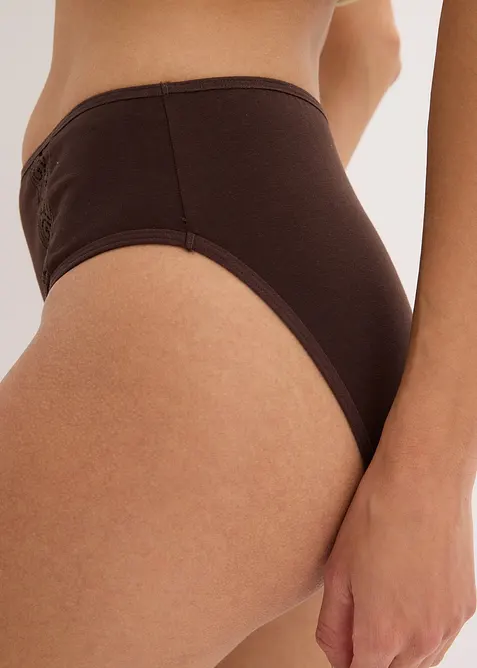 Maxitruse (4-pack) med økologisk bomull, bonprix