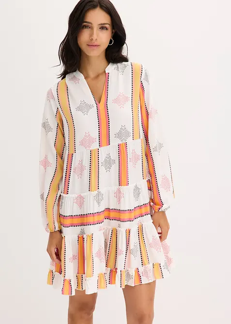 Tunikakjole i lett viskose, bonprix