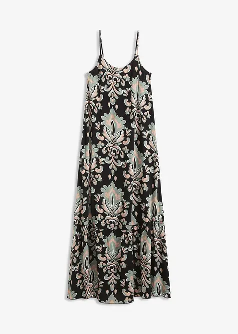 Stroppekjole i strukturert viskose, bonprix