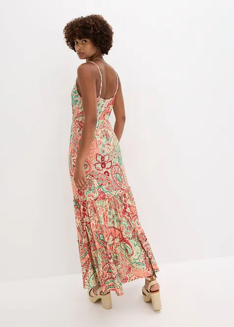 Jerseykjole med stropper av myk viskosemiks, bonprix