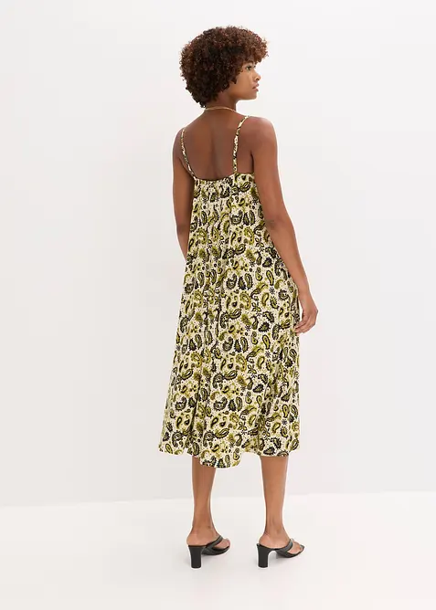 Stroppekjole i myk viskosemiks, bonprix