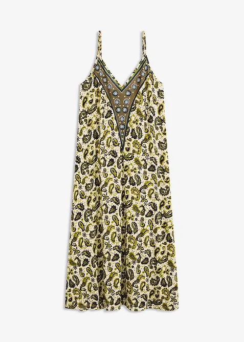 Stroppekjole i myk viskosemiks, bonprix