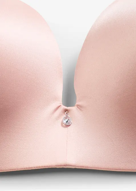 Vattert BH uten spiler i materiale med glans, bonprix