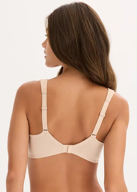 T-skjorte-BH med spiler og bomull (2-pack), bonprix