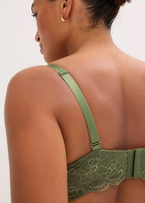 Padded-BH med delikat blonde, bonprix