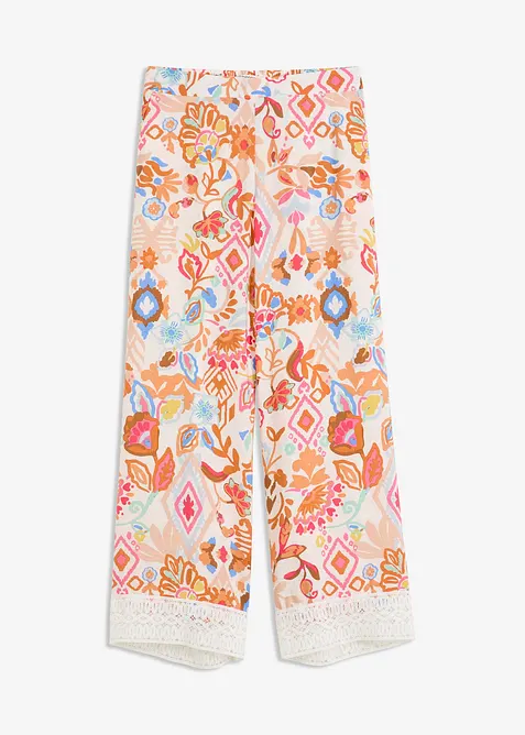 Bukse med blonde, bonprix