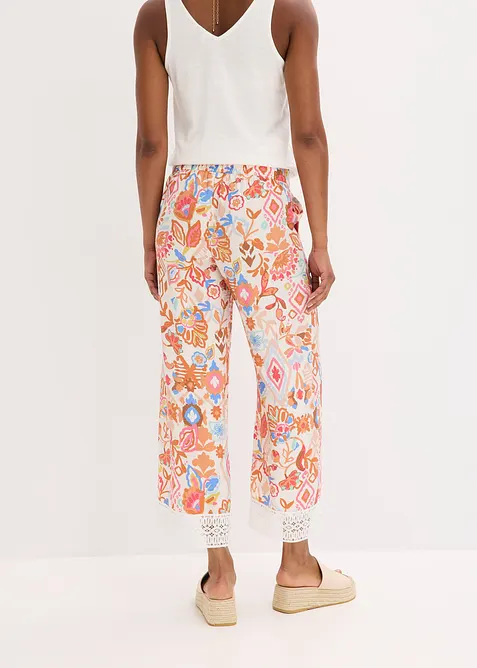 Bukse med blonde, bonprix