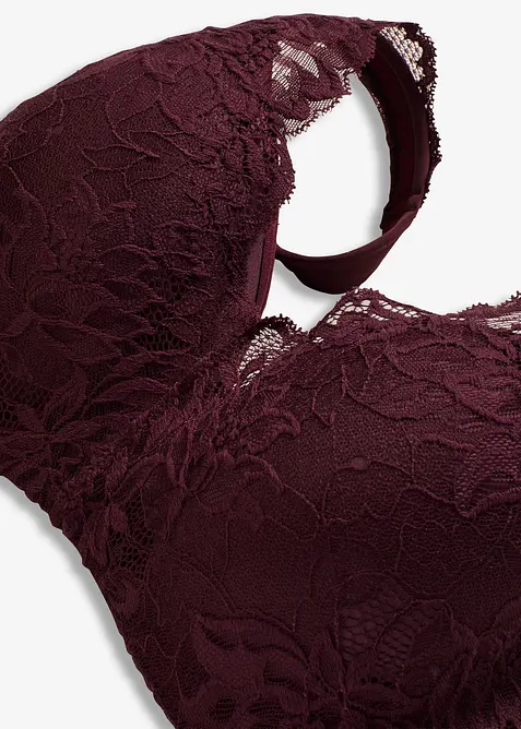 Vattert BH med vatterte skulderbånd og delikate blonder, bonprix