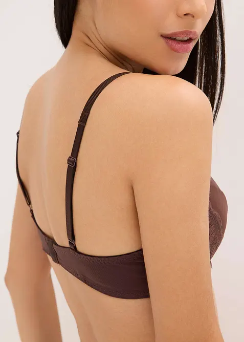 Vattert BH i materiale med glans, bonprix