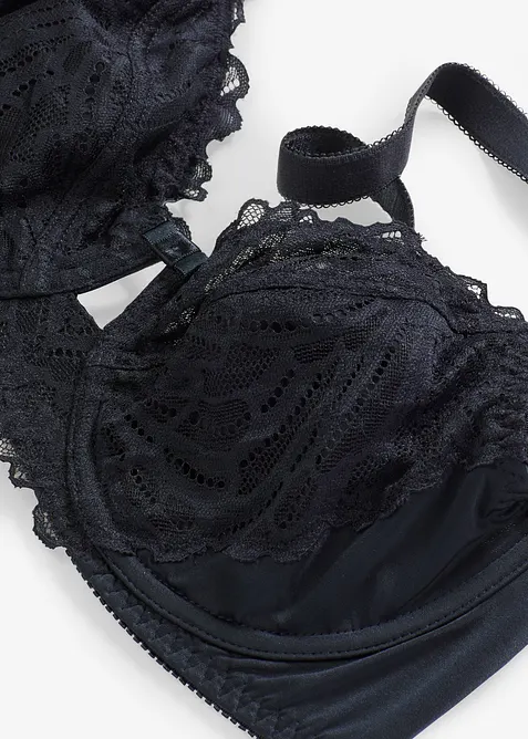 Vattert BH i materiale med glans, bonprix