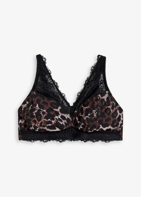 Minimizer-bralette med nydelige blonder, bonprix