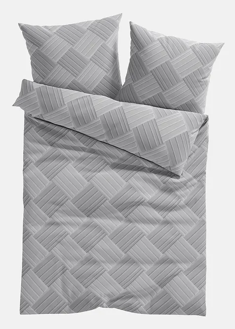 Sengesett med strukturtrykk, bonprix