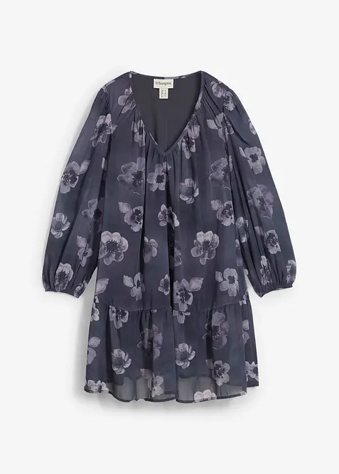 Kort chiffonkjole, bonprix