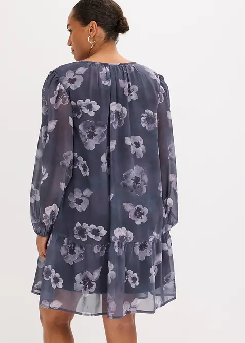 Kort chiffonkjole, bonprix