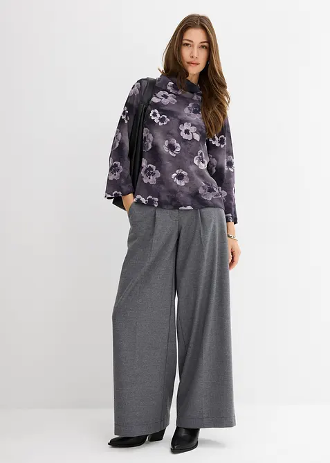 Bluse av strukturert krepp, bonprix