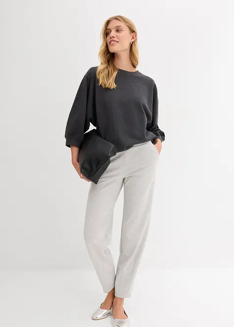 Oversized sweatshirt i 100% bomull, bonprix