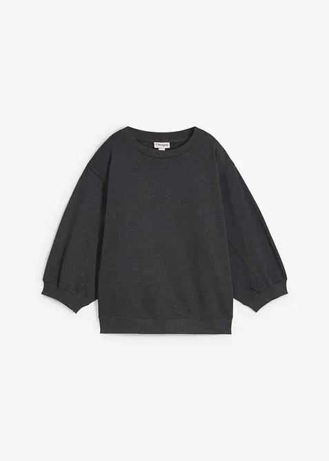 Oversized sweatshirt i 100% bomull, bonprix